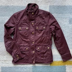 J. Crew Burgundy Utility Jacket
